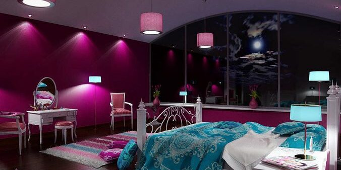 fancy-pink-bed-room-3d-model-max